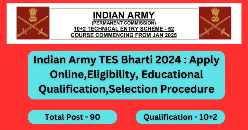 How To Apply For Indian Army TES Application 2024