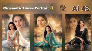 Cinematic Saree Portrait
