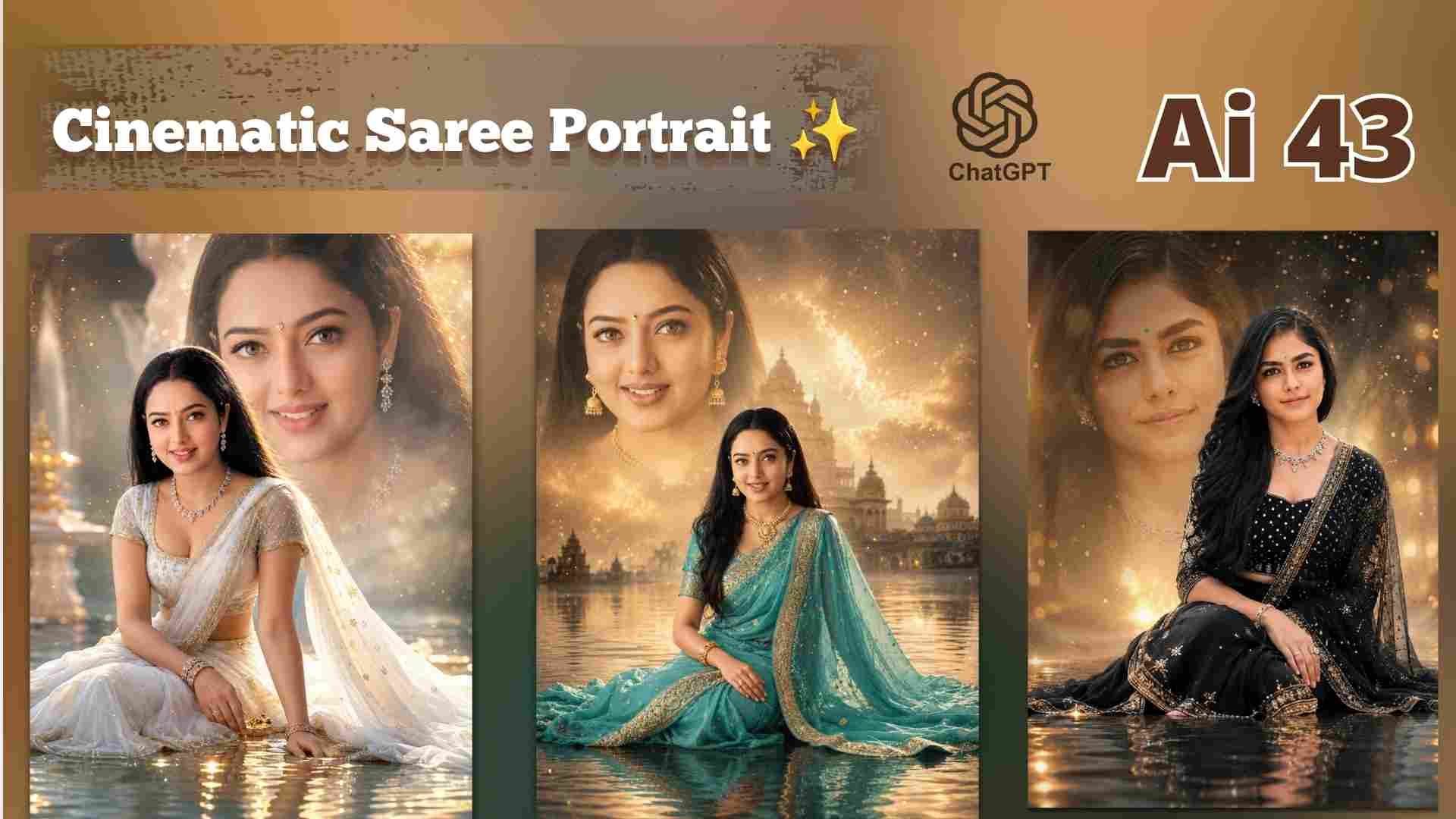 Cinematic Saree Portrait